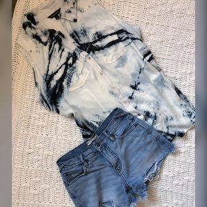 🆕Rock & Republic Studded  Button Down Sz 0X